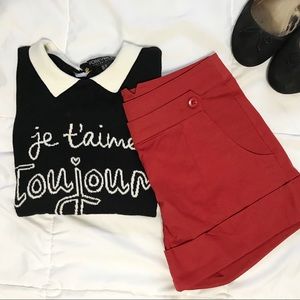 Vertigo Paris Cuffed Shorts in “Cinnamon”